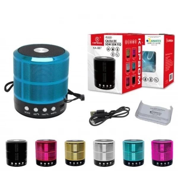 Mini Caixa de Som Portátil Bluetooth 